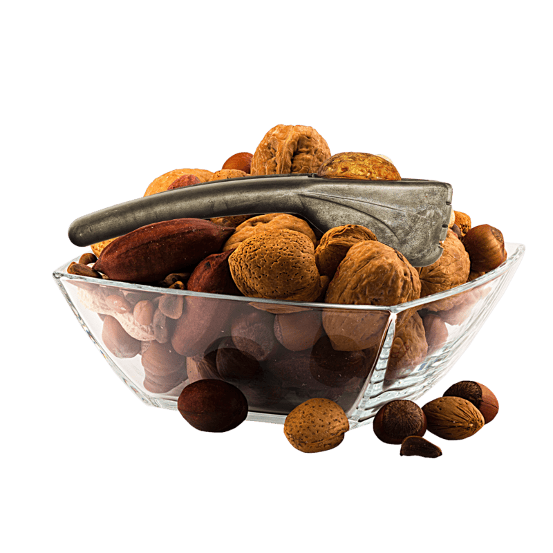 Cutout nutcracker walnut nutshell