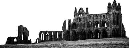 Monastery gothic isolated