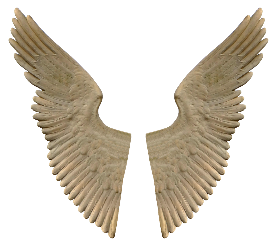 Sculpture angel angel wings