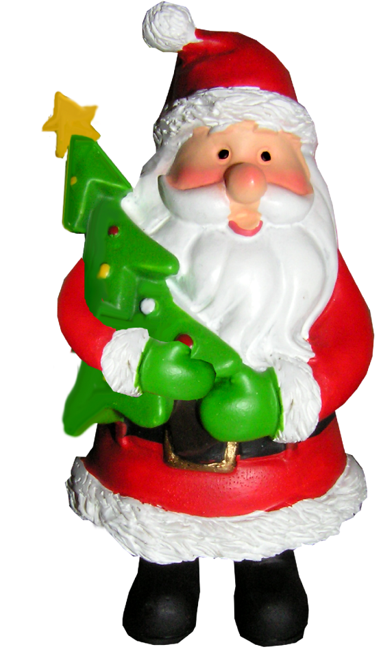 Santa cut out isolated