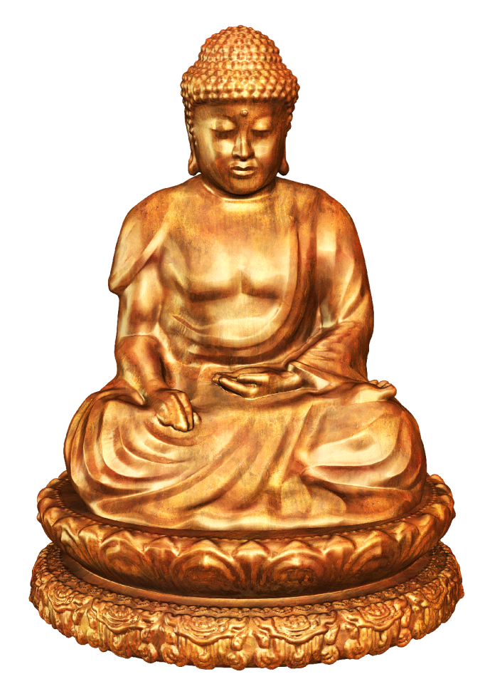 Sitting bronze statue deco