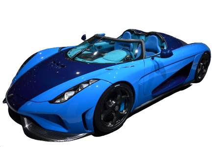 Motorsports dream car blue