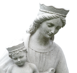 Sculpture maria mother of god