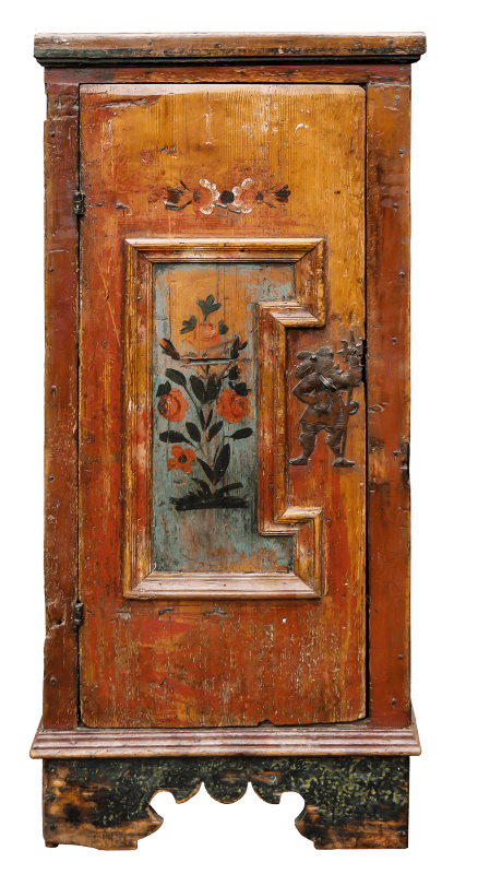 Antique old wardrobe