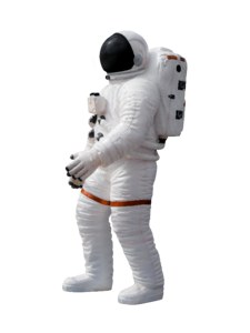 Astronaut suit isolated