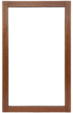 Isolated wooden frame outline