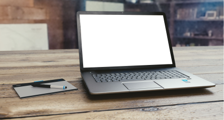 White transparent screen