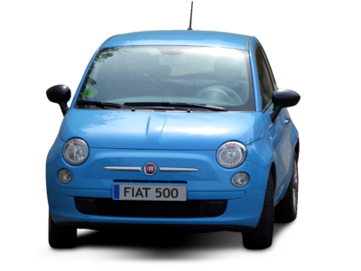 Fiat 500 blue car italian