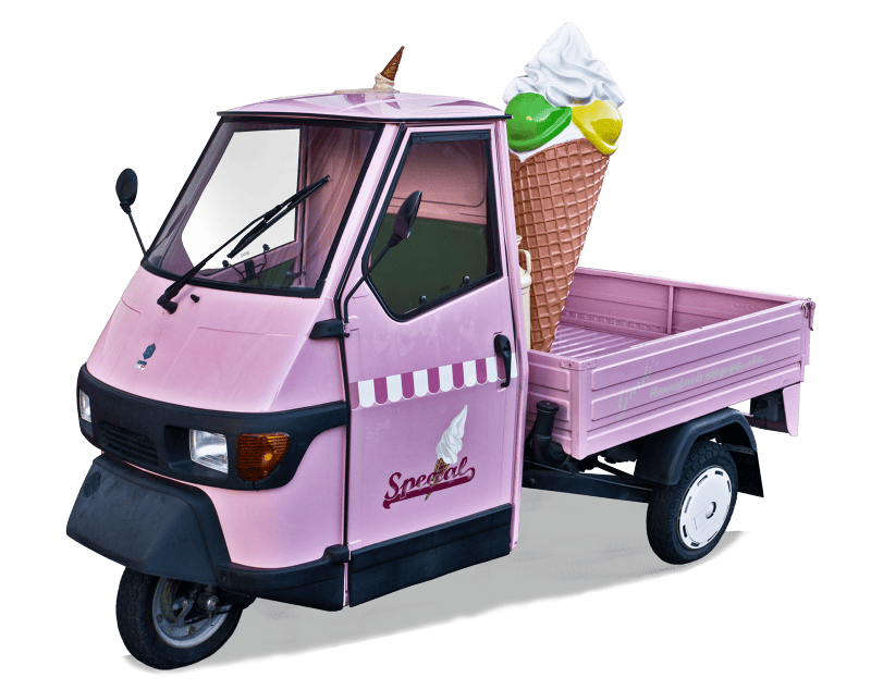 3-wheel pink auto