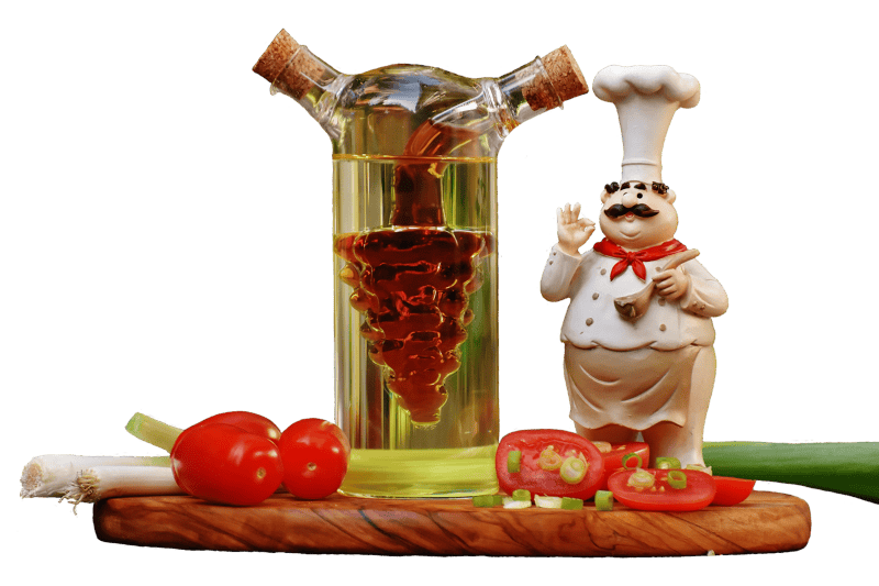 Oil tomatoes onions