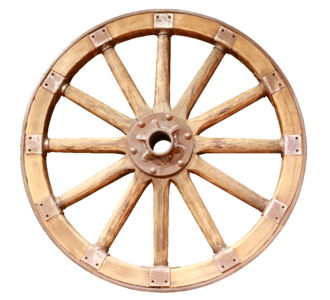Wooden wheels old wheels