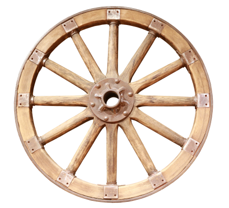 Wooden wheels old wheels