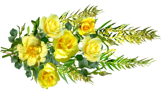 Yellow blooms arrangement