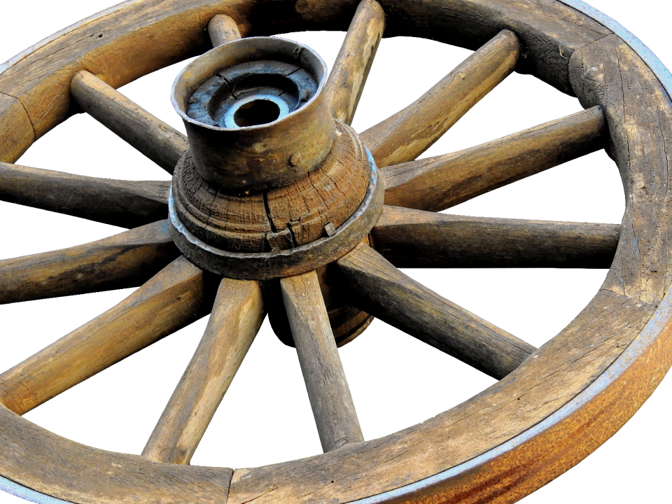 Wooden wheels old wheels