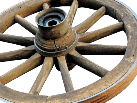 Wooden wheels old wheels