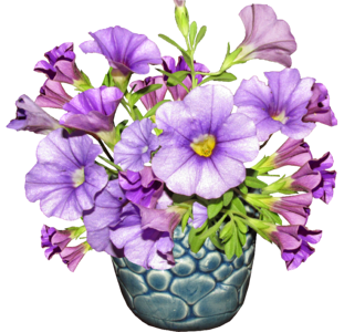 Garden vase arrangement