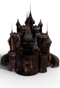 Rust middle ages fortress knight's castle