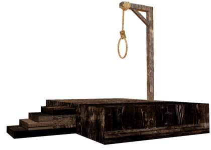 Capital punishment judgment isolated
