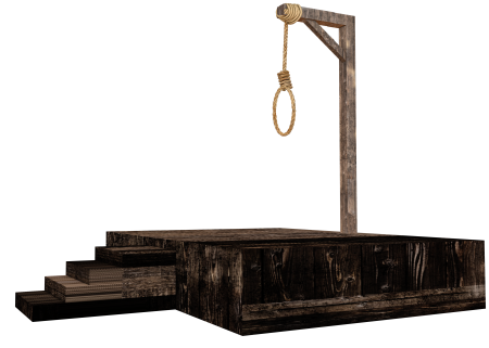 Capital punishment judgment isolated