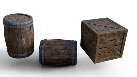 Box wood isolated