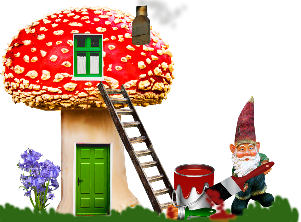 Fantasy fun mushroom