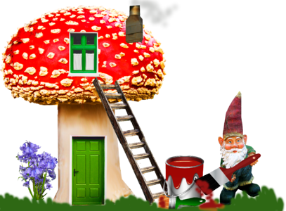 Fantasy fun mushroom