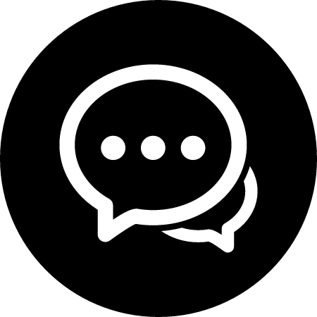 CHAT Cryptocurrency Logo (Black)