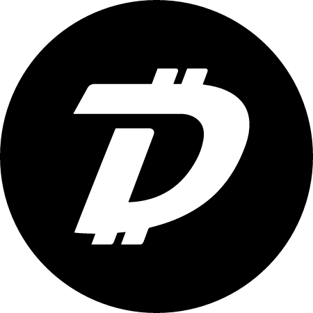 DGB Cryptocurrency Logo (Black)
