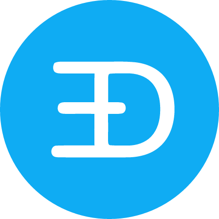 EDOGE Cryptocurrency Logo (Color)