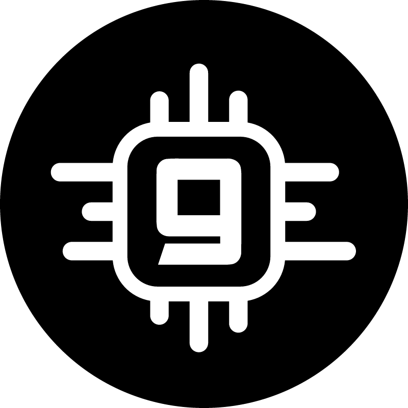 GIN Cryptocurrency Logo (Black)
