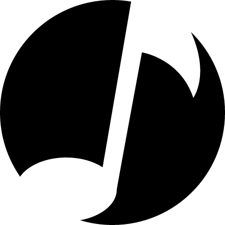 MUSIC Cryptocurrency Logo (Black)