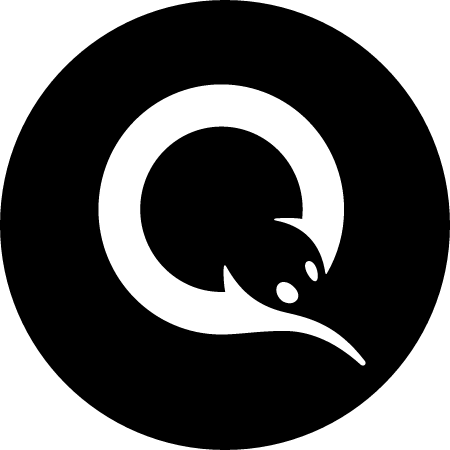QIWI Cryptocurrency Logo (Black)
