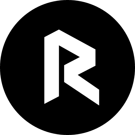 R Cryptocurrency Logo (Black)