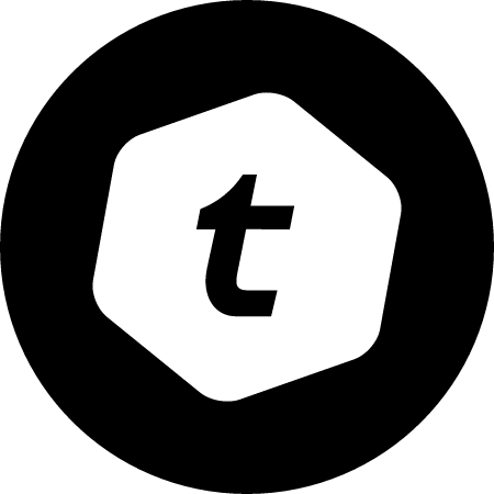 TEL Cryptocurrency Logo (Black)