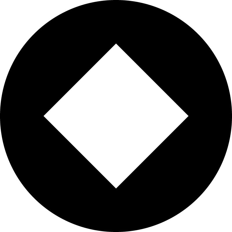 WAVES Cryptocurrency Logo (Black)