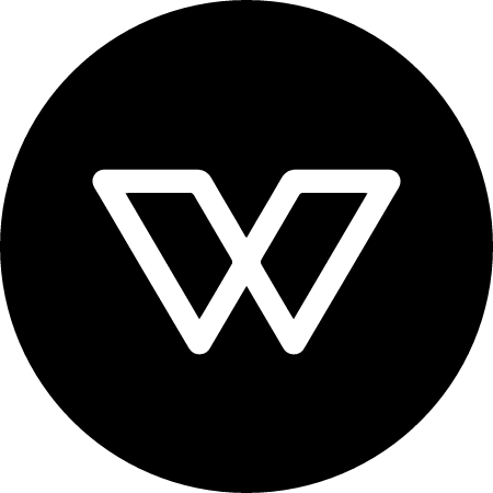 WGR Cryptocurrency Logo (Black)
