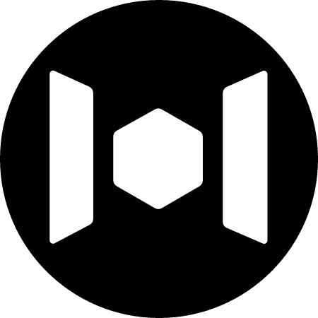 XIN Cryptocurrency Logo (Black)