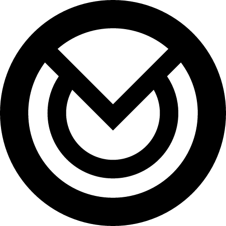 XMO Cryptocurrency Logo (Black)