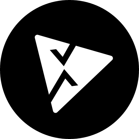 XPA Cryptocurrency Logo (Black)