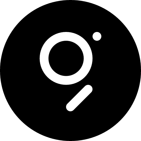 GRT Cryptocurrency Logo (Black)