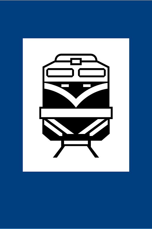 Taiwan road sign d53 rail