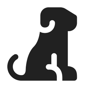 Ic fluent animal dog 24 filled