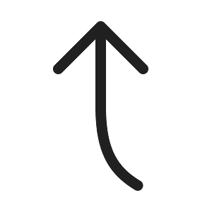Ic fluent arrow curve up left 20 regular