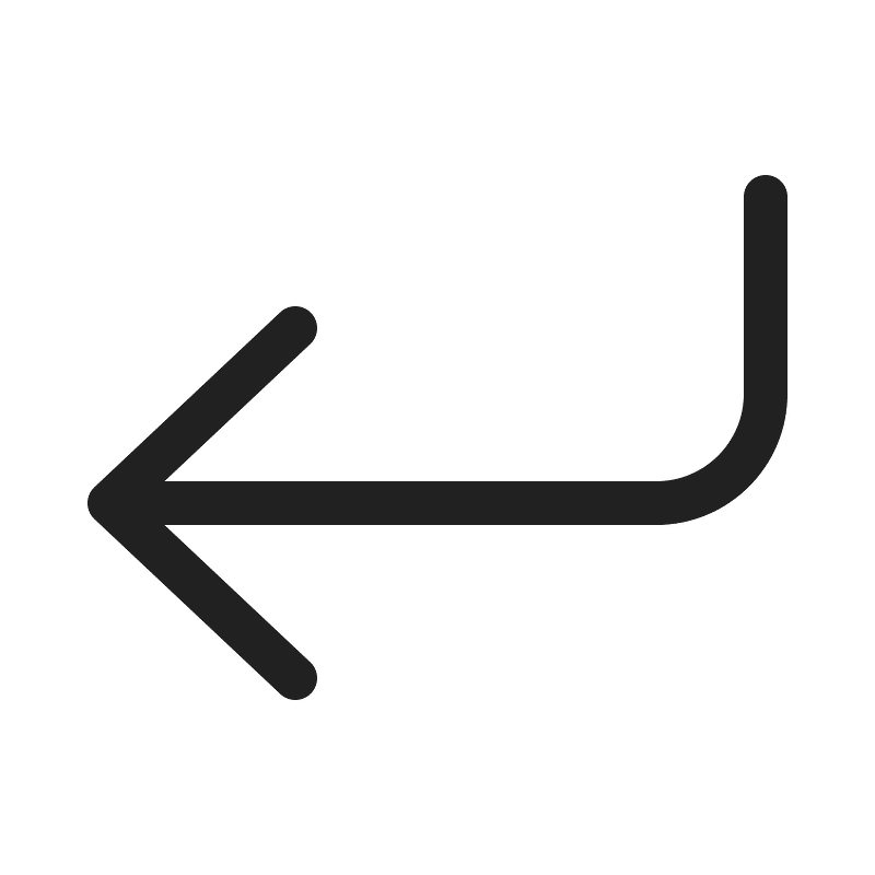 Ic fluent arrow enter left 20 regular