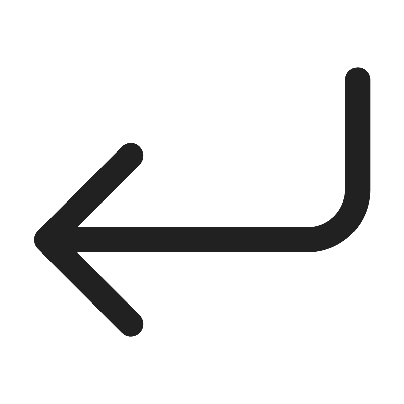 Ic fluent arrow enter left 24 regular