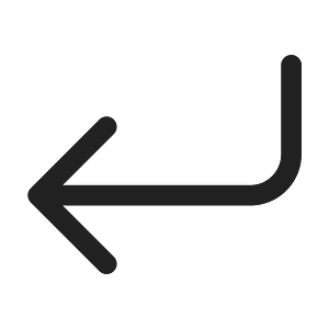 Ic fluent arrow enter left 24 regular