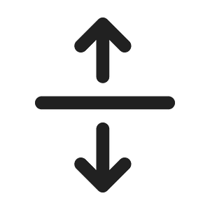Ic fluent arrow maximize vertical 24 regular