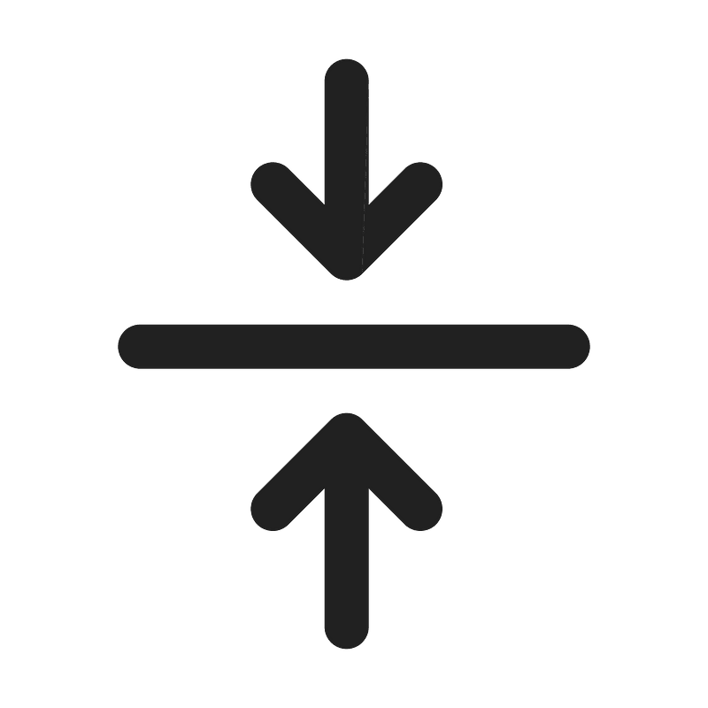 Ic fluent arrow minimize vertical 24 regular