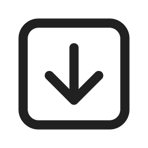 Ic fluent arrow square down 24 regular
