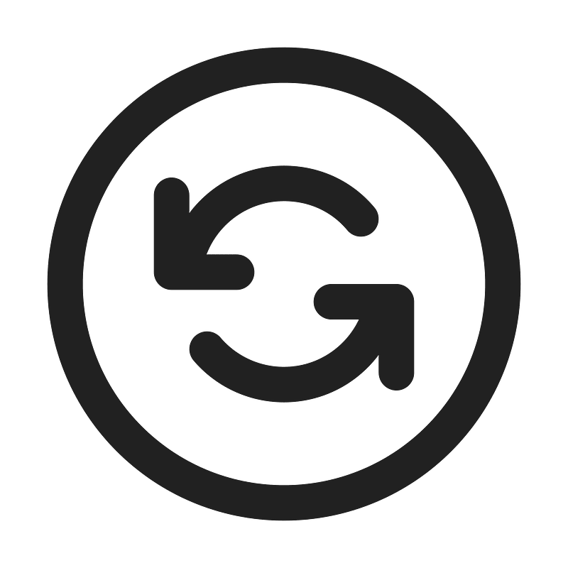 Ic fluent arrow sync circle 24 regular